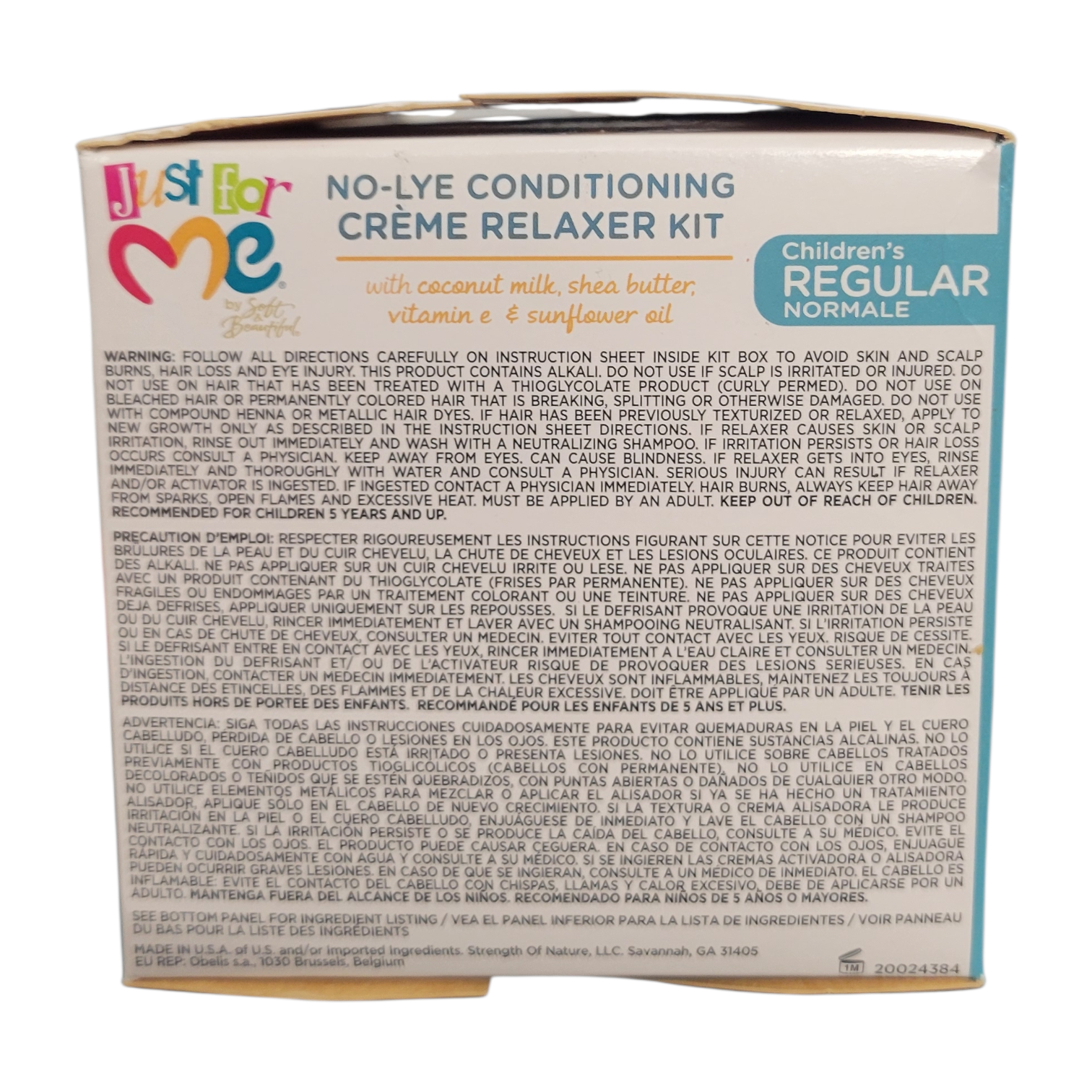 No-Lye Conditioning Creme Relaxer Kit No Parabens Phthalates REGULAR - Image 2