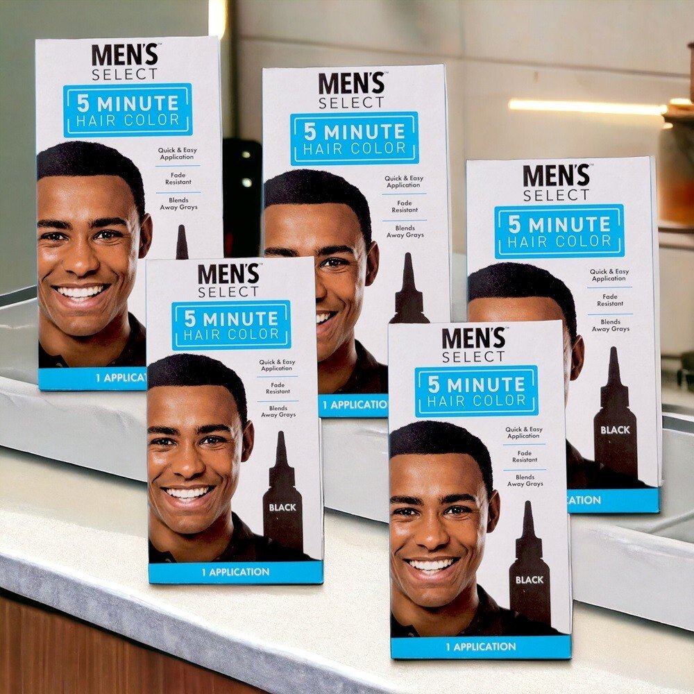 5 Min Men's Black Hair Dye - Long-Lasting Formula MensHairColor. PermanentDye - Image 2