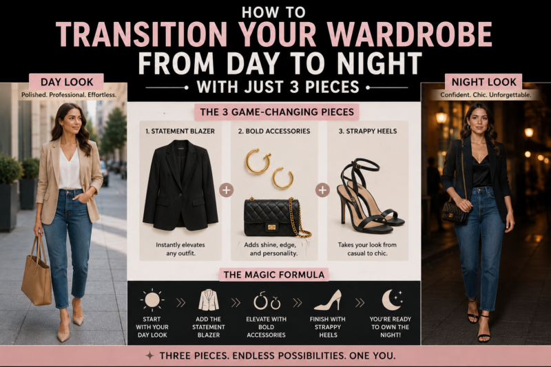 How to Transition Your Wardrobe from Day to Night with Just 3 Pieces