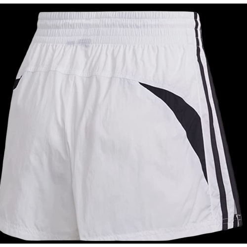 Adidas Trainicons 3-Stripes Woven Shorts for Women, White, Size S - Image 3