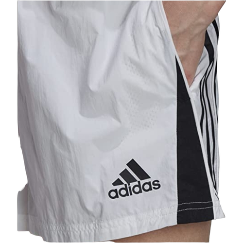 Adidas Trainicons 3-Stripes Woven Shorts for Women, White, Size S - Image 4