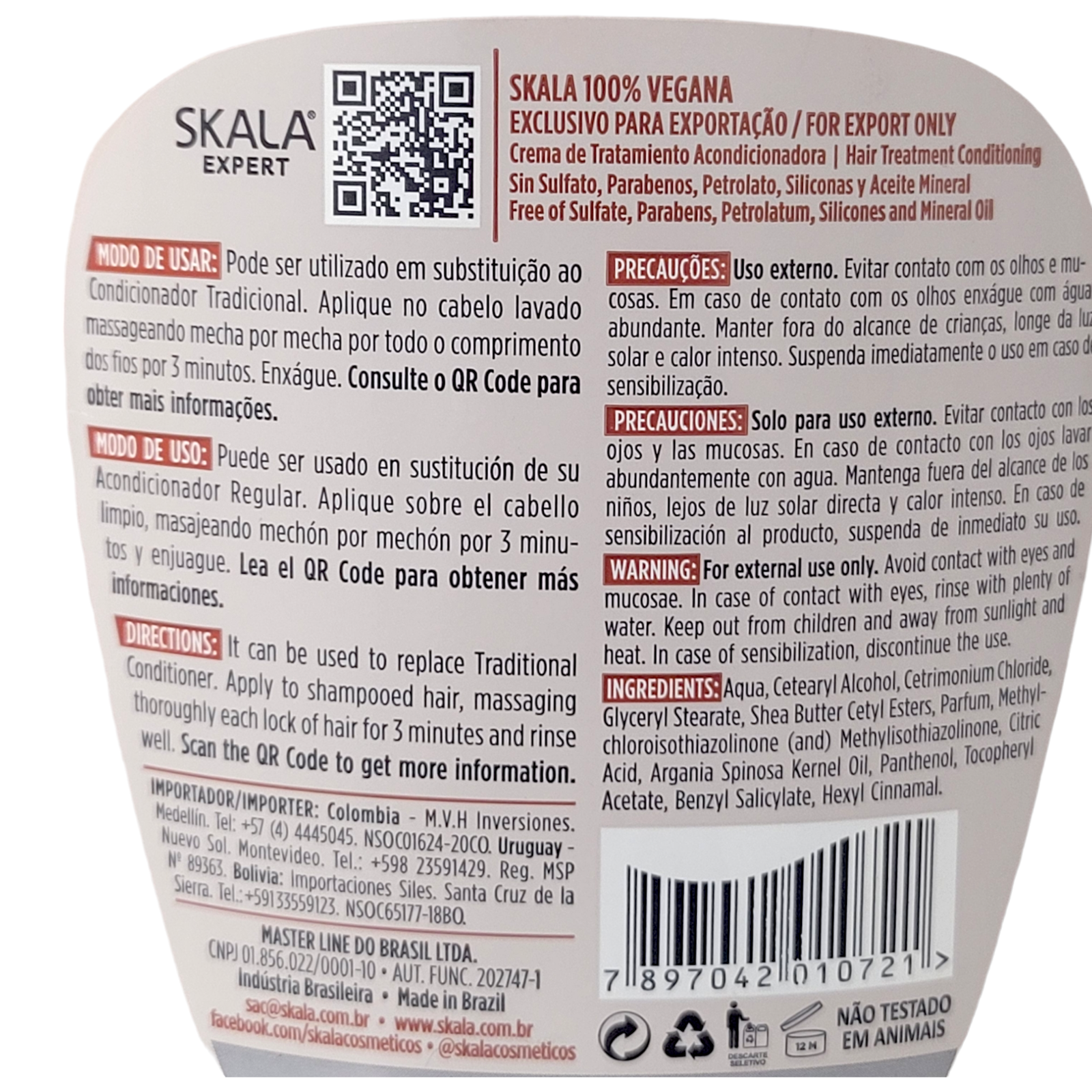 Skala Expert Óleo de Argan Hair Treatment Cream, 1000 g - Image 5