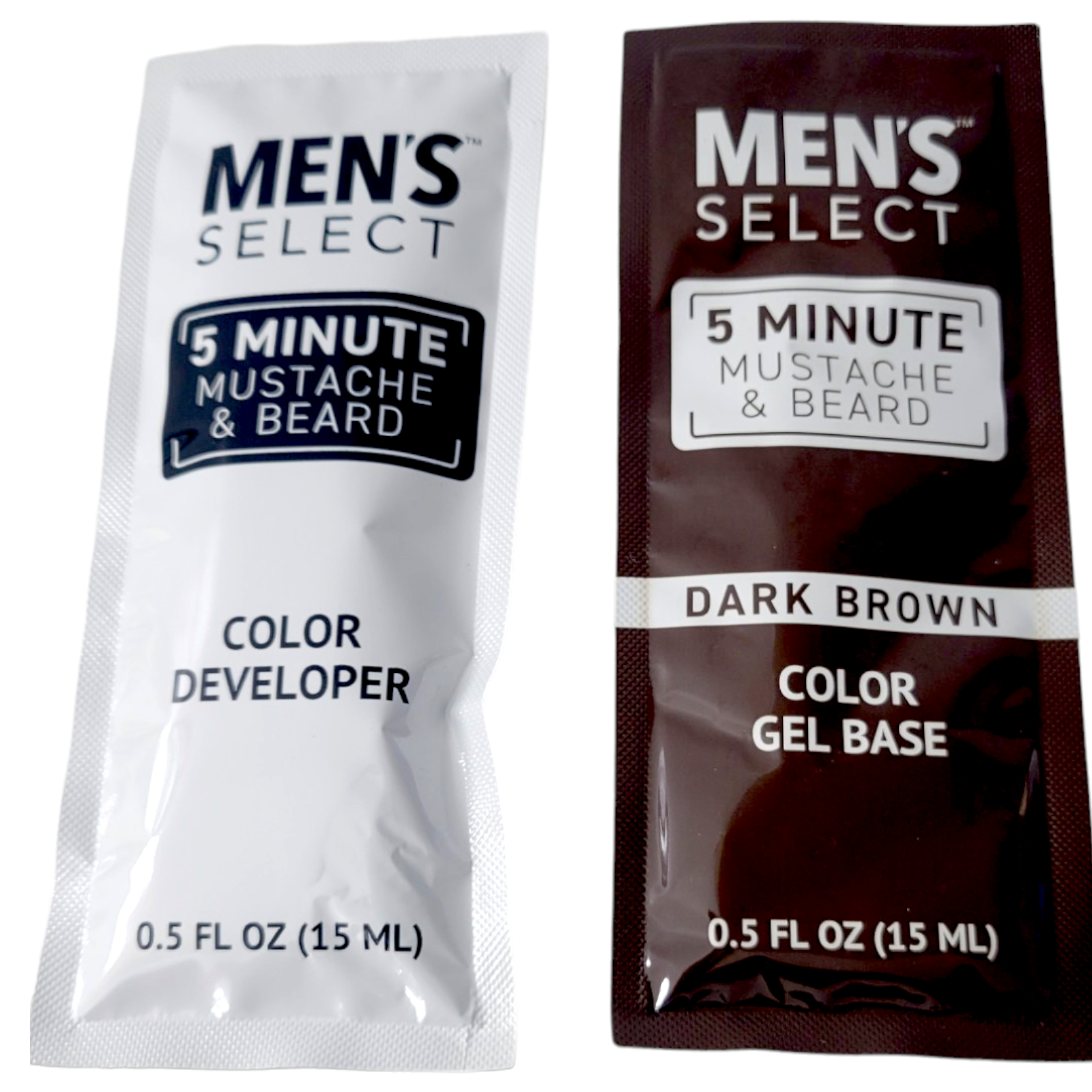 Men's Select 5-Minute Mustache & Beard Hair Color, Dark Brown - Image 5
