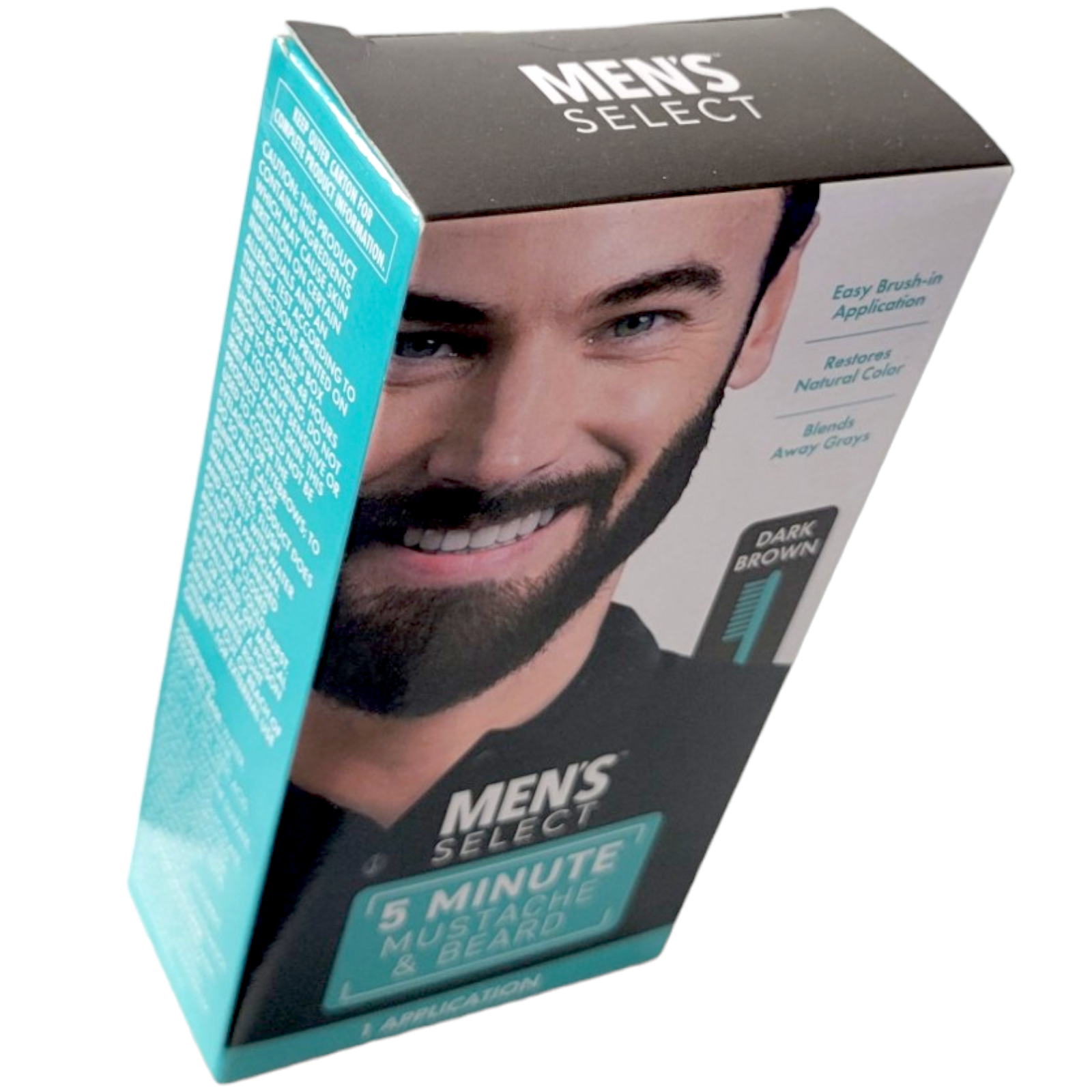 Men's Select 5-Minute Mustache & Beard Hair Color, Dark Brown - Image 8